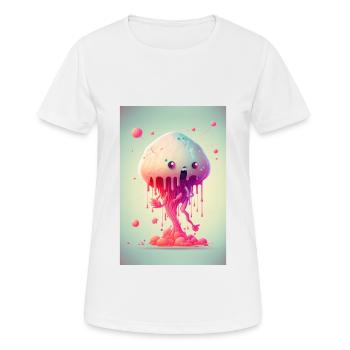 Zombie Die Eiskönigin - Frauen T-Shirt atmungsaktiv - Weiß - Vorne - AI Model Female 172 dark (172cm)