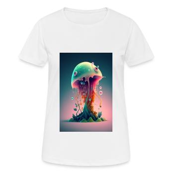 Zombie Frozen - Frauen T-Shirt atmungsaktiv - Weiß - Vorne - AI Model Female 172 dark (172cm)