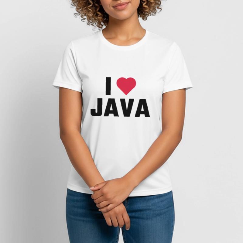 Ich liebe Java Frauen T-Shirt atmungsaktiv