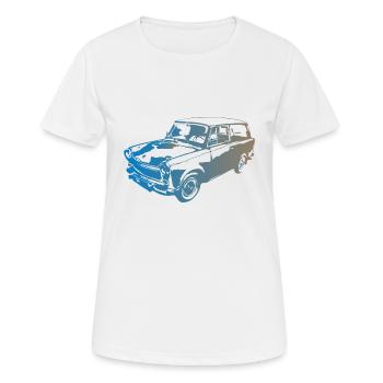  601 Kombi Trabi - Frauen T-Shirt atmungsaktiv - Weiß - Vorne - AI Model Female 172 dark (172cm)