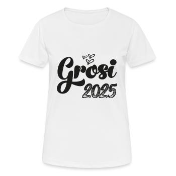 Grosi 2025 Hallo Oma Schweiz Schweizer Oma - Frauen T-Shirt atmungsaktiv - Weiß - Vorne - AI Model Female 172 dark (172cm)