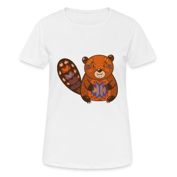 Wildtiere - Frauen T-Shirt atmungsaktiv - Weiß - Vorne - AI Model Female 172 dark (172cm)