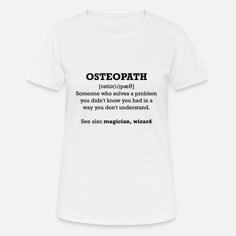 Osteopath - wizard - Women's Breathable T-Shirt - white