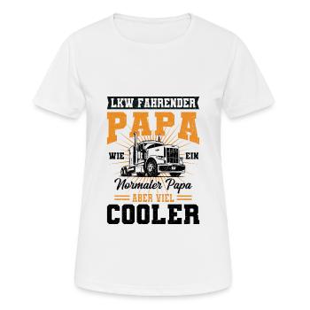 LKW Fahrer - Frauen T-Shirt atmungsaktiv - Weiß - Vorne - AI Model Female 172 dark (172cm)