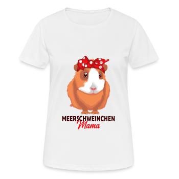 Meerschweinchen - Frauen T-Shirt atmungsaktiv - Weiß - Vorne - AI Model Female 172 dark (172cm)