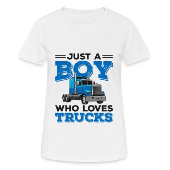 truck - Women's Breathable T-Shirt - white - Front - AI Model Female 172 dark (172cm)