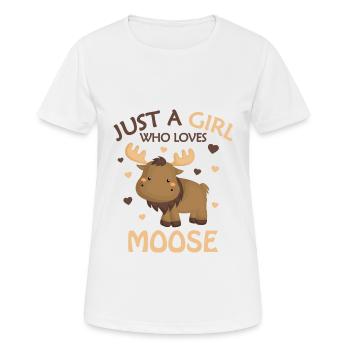 Moose - Women's Breathable T-Shirt - white - Front - AI Model Female 172 dark (172cm)