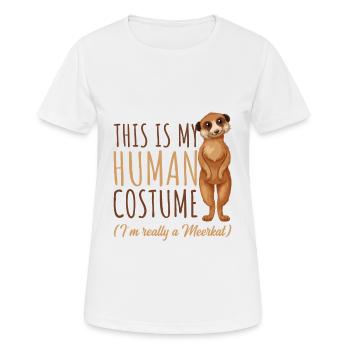 suricate - T-shirt respirant Femme - blanc - Devant - AI Model Female 172 dark (172cm)