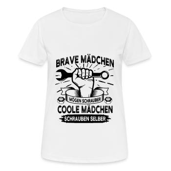Kfz Mechanikerin - Frauen T-Shirt atmungsaktiv - Weiß - Vorne - AI Model Female 172 dark (172cm)