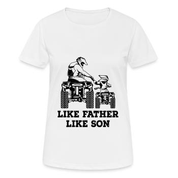 Quad - Frauen T-Shirt atmungsaktiv - Weiß - Vorne - AI Model Female 172 dark (172cm)