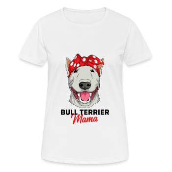 Bull terrier - Women's Breathable T-Shirt - white - Front - AI Model Female 172 dark (172cm)