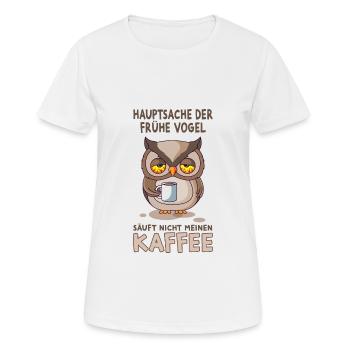 Morgenmuffel - Frauen T-Shirt atmungsaktiv - Weiß - Vorne - AI Model Female 172 dark (172cm)