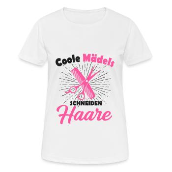 Friseurin - Frauen T-Shirt atmungsaktiv - Weiß - Vorne - AI Model Female 172 dark (172cm)