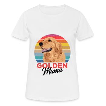 Golden retriever - T-shirt respirant Femme - blanc - Devant - AI Model Female 172 dark (172cm)