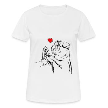 carlin - T-shirt respirant Femme - blanc - Devant - AI Model Female 172 dark (172cm)
