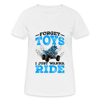 Quad - Frauen T-Shirt atmungsaktiv - Weiß - Vorne - AI Model Female 172 dark (172cm)