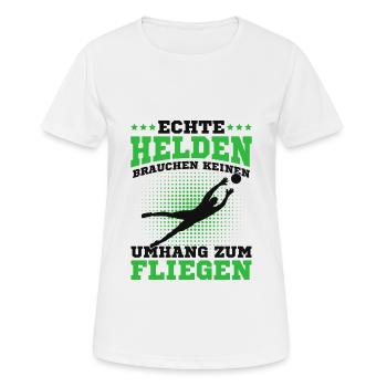 Torwart - Frauen T-Shirt atmungsaktiv - Weiß - Vorne - AI Model Female 172 dark (172cm)