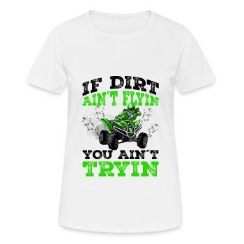 Quad - Women's Breathable T-Shirt - white - Front - AI Model Female 172 dark (172cm)