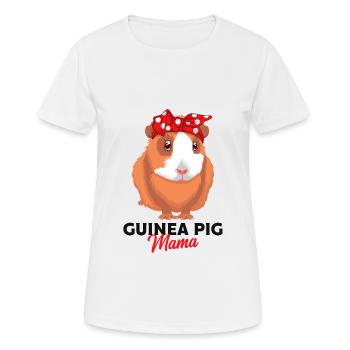 Cochon d'Inde - T-shirt respirant Femme - blanc - Devant - AI Model Female 172 dark (172cm)