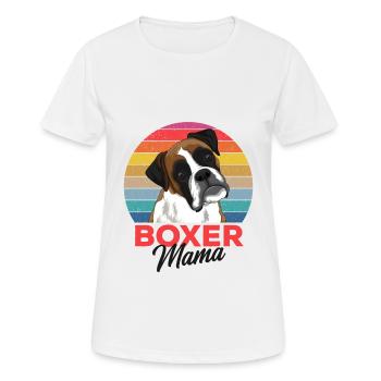 Boxer Hund - Frauen T-Shirt atmungsaktiv - Weiß - Vorne - AI Model Female 172 dark (172cm)