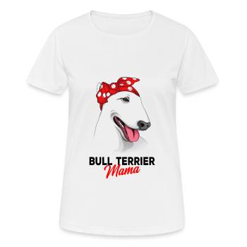 Bull terrier - Women's Breathable T-Shirt - white - Front - AI Model Female 172 dark (172cm)