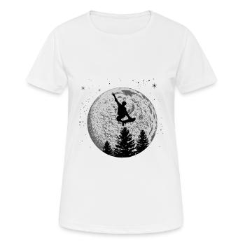 skateboard - Women's Breathable T-Shirt - white - Front - AI Model Female 172 dark (172cm)