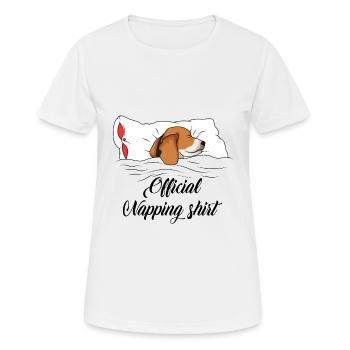 beagle - T-shirt respirant Femme - blanc - Devant - AI Model Female 172 dark (172cm)