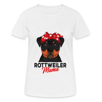 Rottweiler - Frauen T-Shirt atmungsaktiv - Weiß - Vorne - AI Model Female 172 dark (172cm)