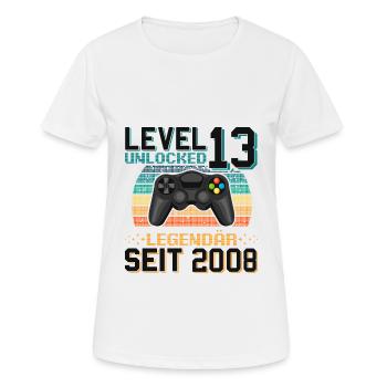 Joueur du 13e anniversaire - T-shirt respirant Femme - blanc - Devant - AI Model Female 172 dark (172cm)