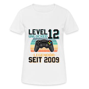 12. Geburtstag Gamer - Frauen T-Shirt atmungsaktiv - Weiß - Vorne - AI Model Female 172 dark (172cm)