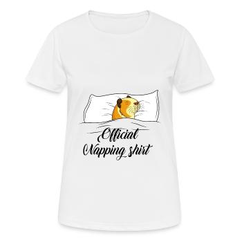 Cochon d'Inde - T-shirt respirant Femme - blanc - Devant - AI Model Female 172 dark (172cm)