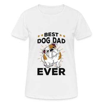 Bulldog anglais - T-shirt respirant Femme - blanc - Devant - AI Model Female 172 dark (172cm)