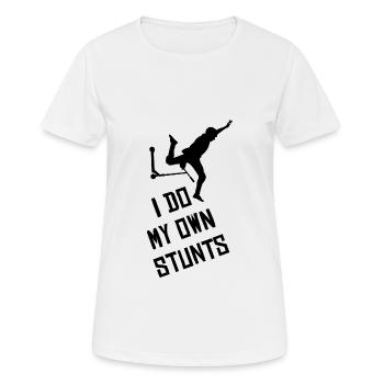 Scooter - Frauen T-Shirt atmungsaktiv - Weiß - Vorne - AI Model Female 172 dark (172cm)
