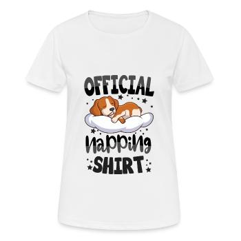 Beagle - T-shirt respirant Femme - blanc - Devant - AI Model Female 172 dark (172cm)