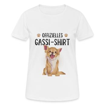 Chihuahua - Frauen T-Shirt atmungsaktiv - Weiß - Vorne - AI Model Female 172 dark (172cm)