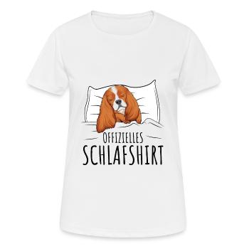 Cavalier King Charles Spaniel - Frauen T-Shirt atmungsaktiv - Weiß - Vorne - AI Model Female 172 dark (172cm)