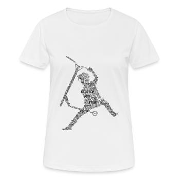 Scooter - Frauen T-Shirt atmungsaktiv - Weiß - Vorne - AI Model Female 172 dark (172cm)