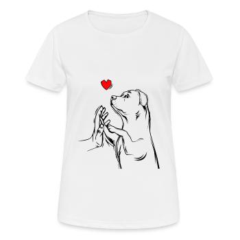 M. Rottweiler - T-shirt respirant Femme - blanc - Devant - AI Model Female 172 dark (172cm)