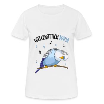 Wellensittich - Frauen T-Shirt atmungsaktiv - Weiß - Vorne - AI Model Female 172 dark (172cm)