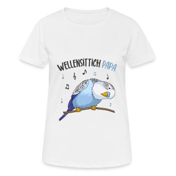 Wellensittich - Frauen T-Shirt atmungsaktiv - Weiß - Vorne - AI Model Female 172 dark (172cm)
