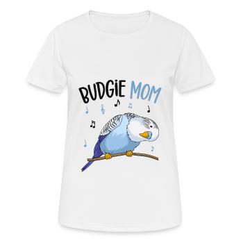 Wellensittich - Frauen T-Shirt atmungsaktiv - Weiß - Vorne - AI Model Female 172 dark (172cm)