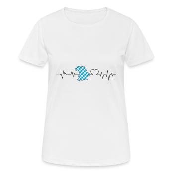 Bayern - Frauen T-Shirt atmungsaktiv - Weiß - Vorne - AI Model Female 172 dark (172cm)