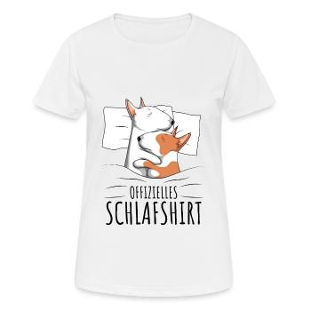 Bullterrier - Frauen T-Shirt atmungsaktiv - Weiß - Vorne - AI Model Female 172 dark (172cm)