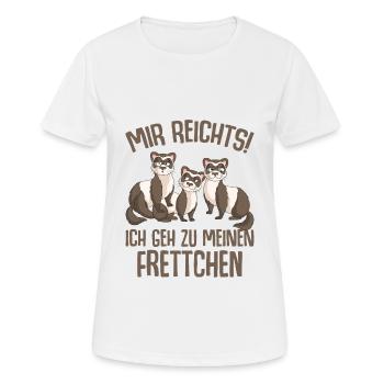 Frettchen - Frauen T-Shirt atmungsaktiv - Weiß - Vorne - AI Model Female 172 dark (172cm)