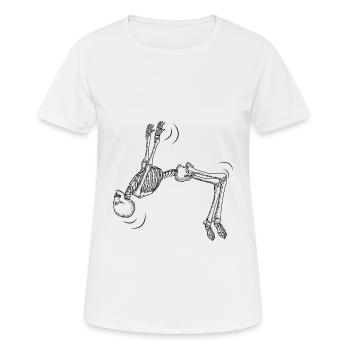 Parkour - T-shirt respirant Femme - blanc - Devant - AI Model Female 172 dark (172cm)