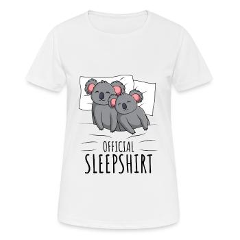 Koala - Frauen T-Shirt atmungsaktiv - Weiß - Vorne - AI Model Female 172 dark (172cm)