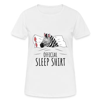 Zebra - Frauen T-Shirt atmungsaktiv - Weiß - Vorne - AI Model Female 172 dark (172cm)