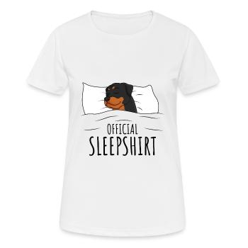 Rottweiler - Frauen T-Shirt atmungsaktiv - Weiß - Vorne - AI Model Female 172 dark (172cm)