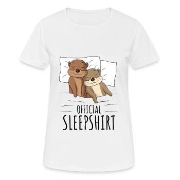 Otter - Frauen T-Shirt atmungsaktiv - Weiß - Vorne - AI Model Female 172 dark (172cm)