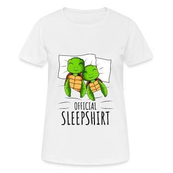 Tortue - T-shirt respirant Femme - blanc - Devant - AI Model Female 172 dark (172cm)